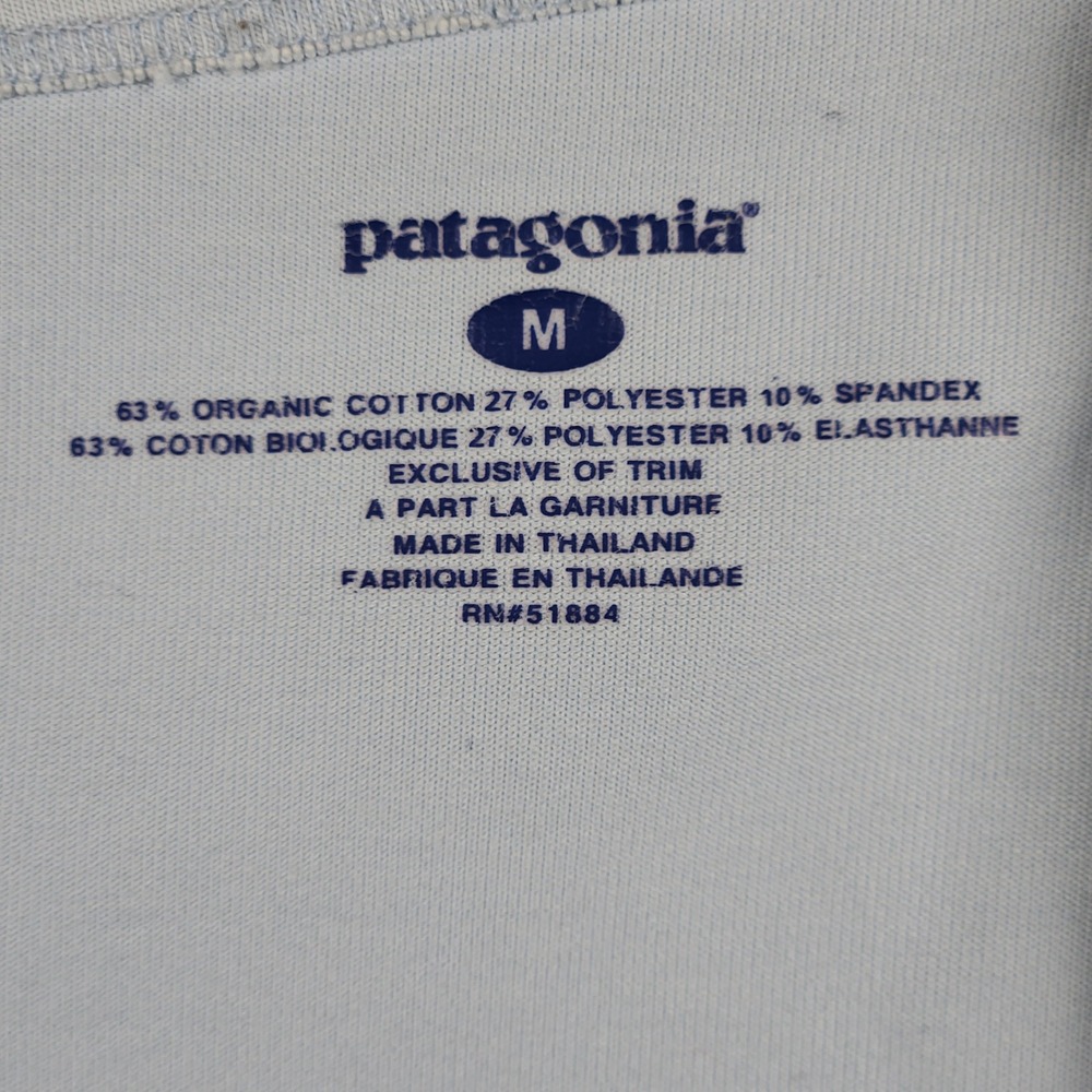 Vintage Patagonia Vitaliti Dress Womens Medium Blue Strappy Organic Cotton Blend - Picture 4 of 7